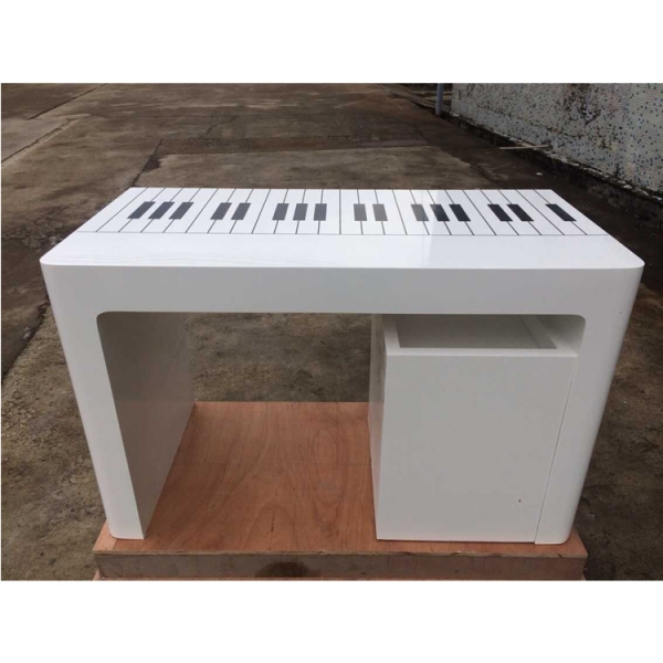 Piano Design Front Desk Office File Cabinet