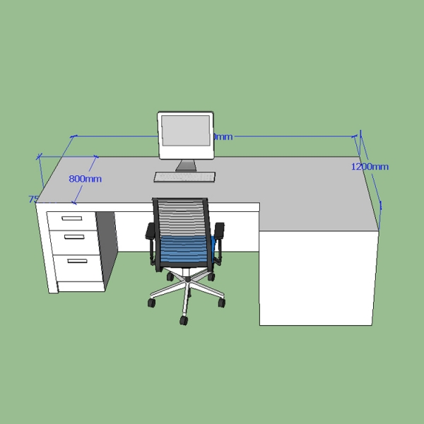 Luxury design solid wood office tables and chairs director