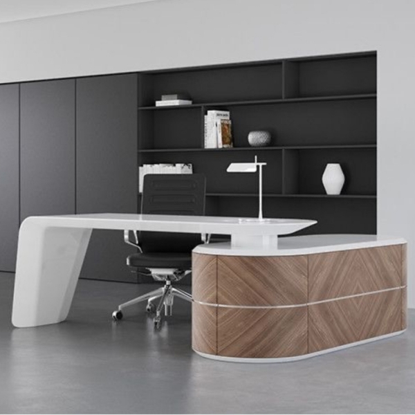 Idea L Shape Office Desk Furniture Wooden Table