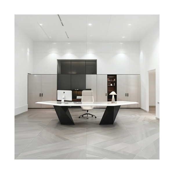 U Shape Solid Surface Executive Office Desk Modern Home Tables
