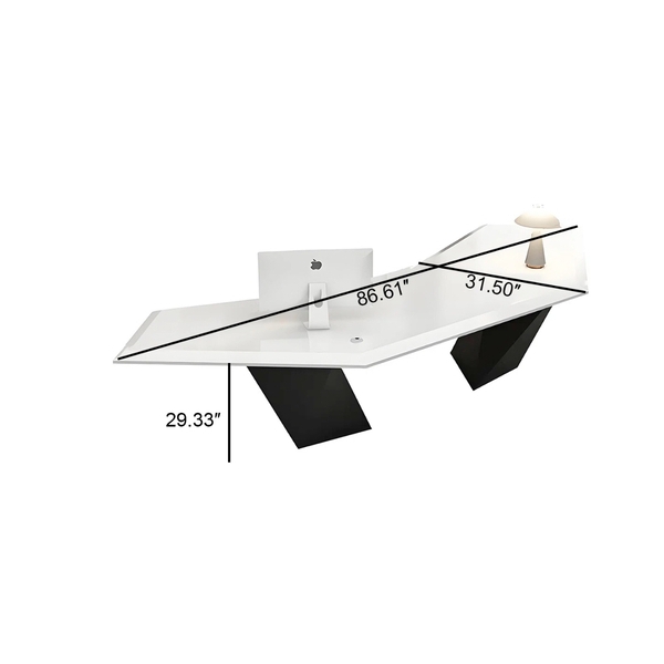 U Shape Solid Surface Executive Office Desk Modern Home Tables