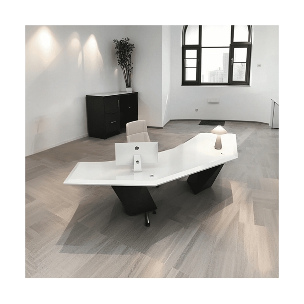 U Shape Solid Surface Executive Office Desk Modern Home Tables