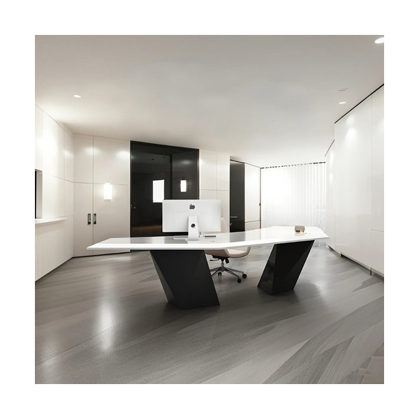 U Shape Solid Surface Executive Office Desk Modern Home Tables