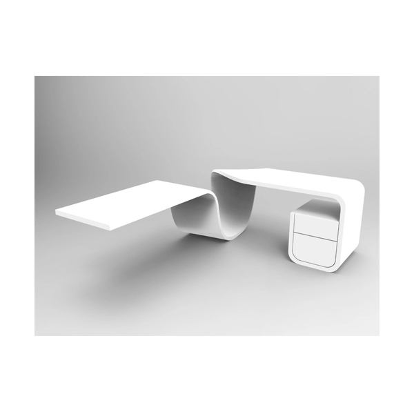 Hi-macs Solid Surface Stone Executive Office Furniture Desk for CEO