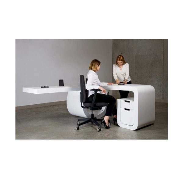 Hi-macs Solid Surface Stone Executive Office Furniture Desk for CEO