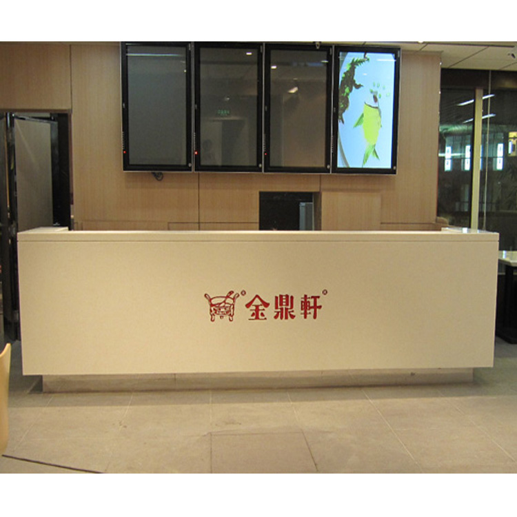 Standard size China made tufted reception desk