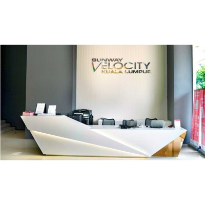 High End Front Counter Dental Led Reception Desk...