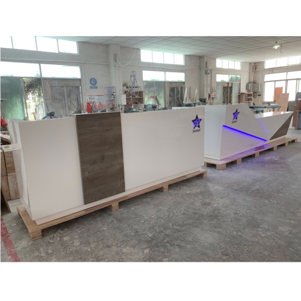 High End Front Counter Dental Led Reception Desk