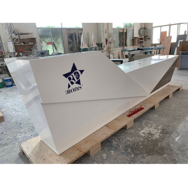 High End Front Counter Dental Led Reception Desk