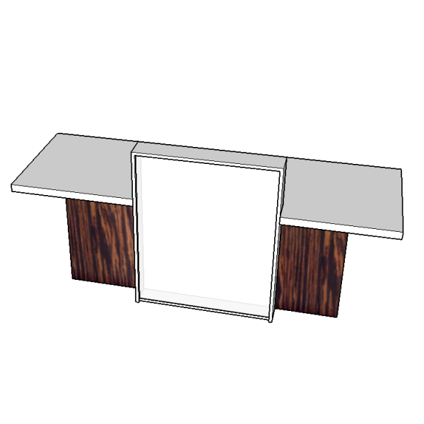 Special Shape Reception Desk Furniture Front Table