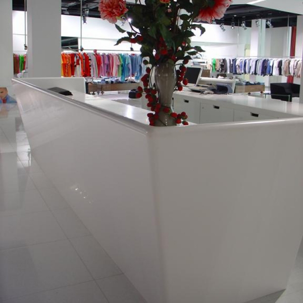 2 Person Modern Material Reception Desk Used Hotel