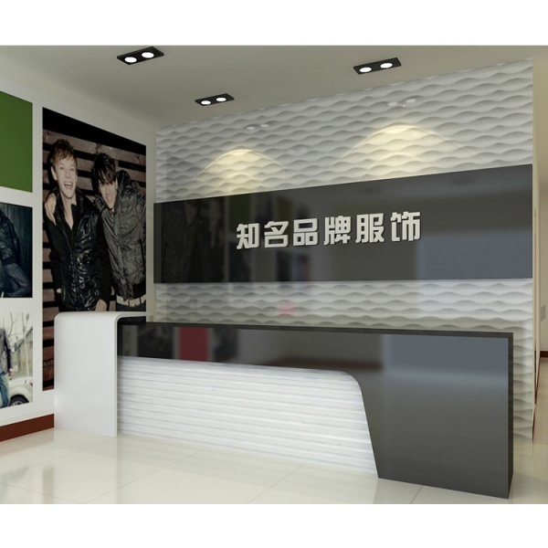 Man Made Artificial Marble Office Reception Desk Design