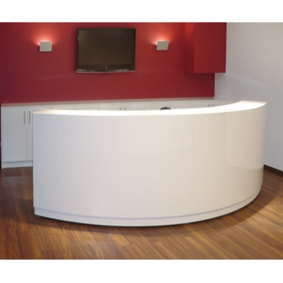 Pure White Reception Desk Furniture Table...