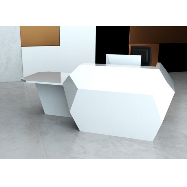 Small White Invite Reception Desk Office Unique Design