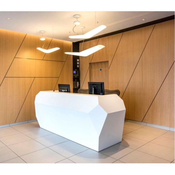 Display Front Desk Office Standard Size Reception Counter