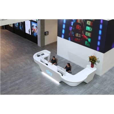 The USA design style stone modern office reception desk...