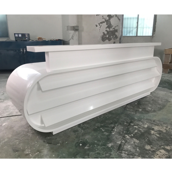 Italian Design White Reception Desk Beauty Salon