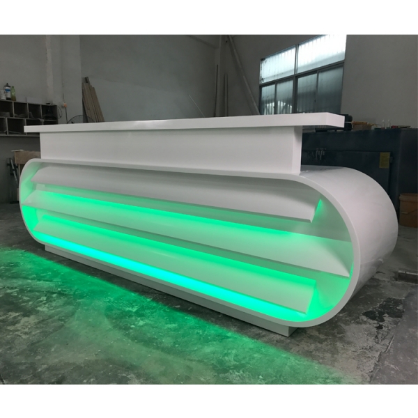 Italian Design White Reception Desk Beauty Salon