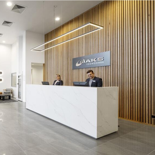 Reception Counter Design for Library High End Marble Front Desk