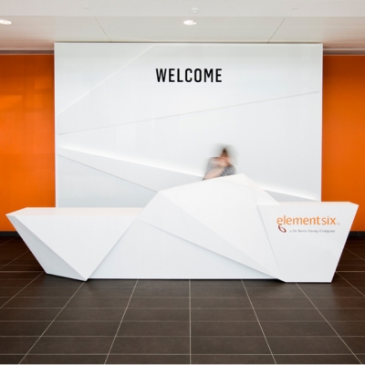 Manufacturer China Curved Modern Reception Desk Marbl...