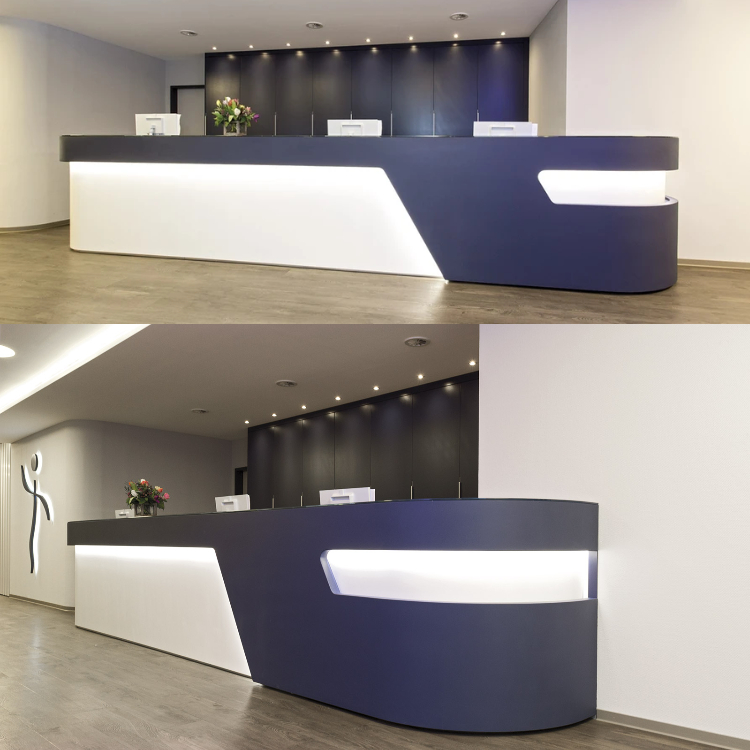 Artificial Stone Front Counter Salon Cash Store Reception Desk