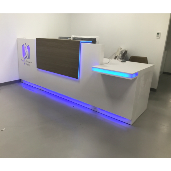 Handicapped Used White Led Reception with Chair