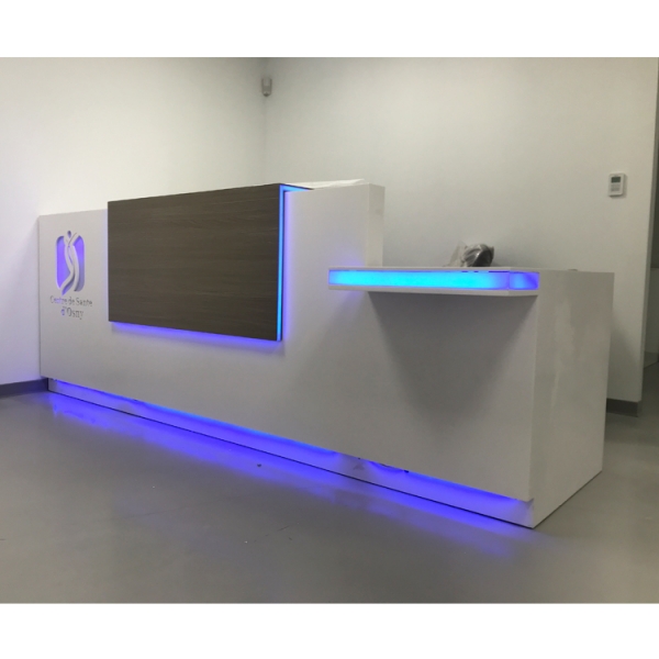 Handicapped Used White Led Reception with Chair