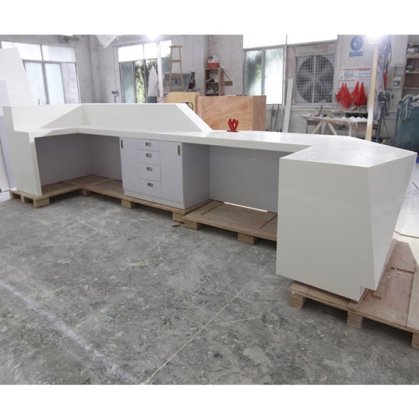 Shopping Mall Restaurant Spa Reception Desk U Shape Checkout Counter