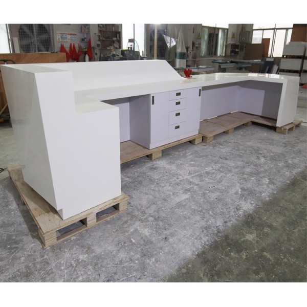 Shopping Mall Restaurant Spa Reception Desk U Shape Checkout Counter