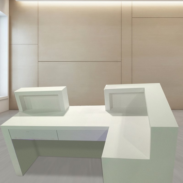 Led Traslucent Stone Bar Reception Desk Counter