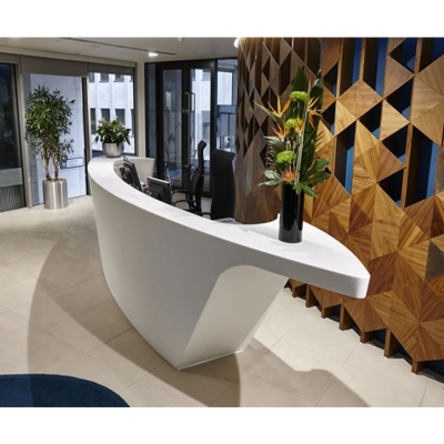 Hospital Popular Design White Hall Lobby Reception Desk