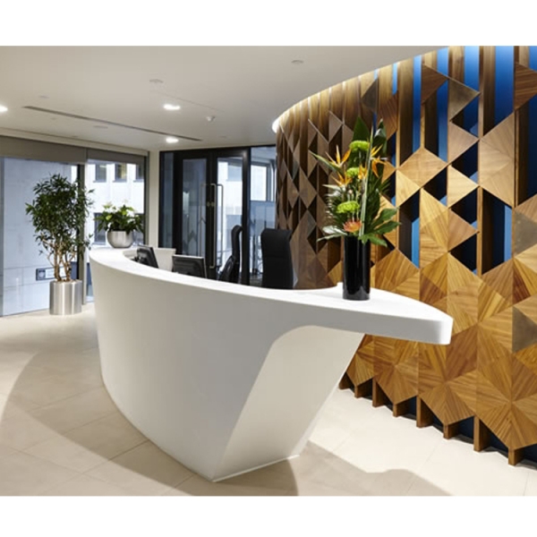 Hospital Popular Design White Hall Lobby Reception Desk