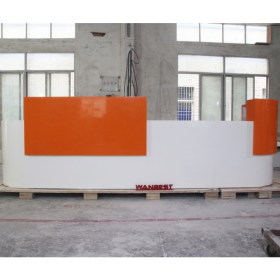 Orange Shopping Center Reception Desk Custom Design...