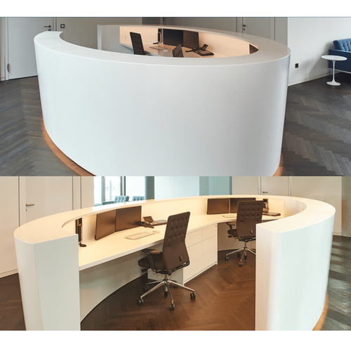 Customized ADA Design Corian Clinic Portable Reception Desk-Onebest ...