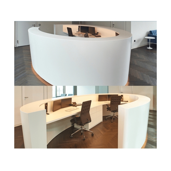 Customized ADA Design Corian Clinic Portable Reception Desk