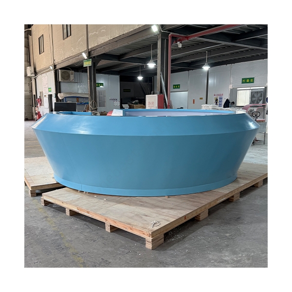 Blue Stone Reception Desks Large Size Round Gym Reception Tables