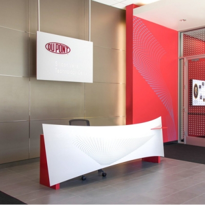 DuPont Corian Solid Surface Office Front Reception Desk Chair