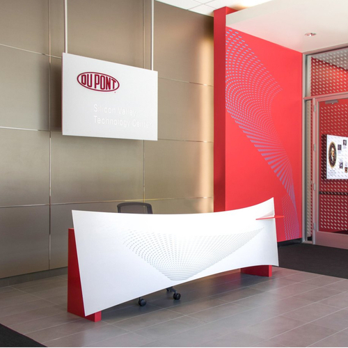 DuPont Corian Solid Surface Office Front Reception Desk Chair