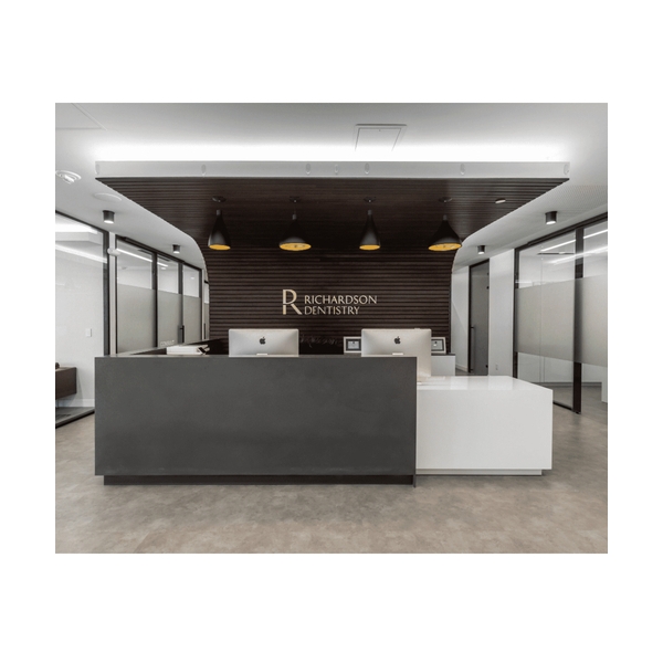 Corian Solid Surface Reception Desk Counters for Fitness Studio