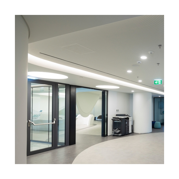 Circle Shaped White Solid Surface Cash Register Front Desk Reception
