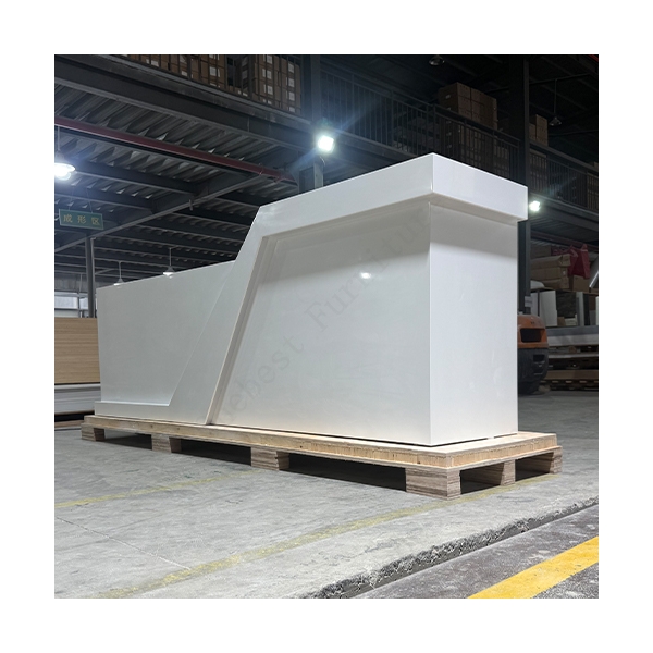 Hi-Macs Solid Surface Front Led Reception Desk Table for Gym