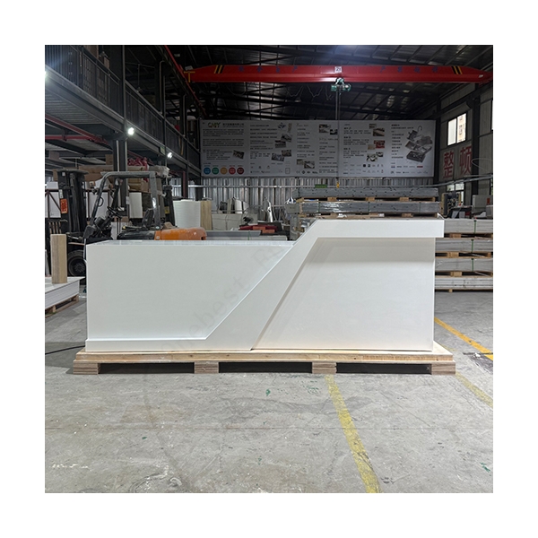 Hi-Macs Solid Surface Front Led Reception Desk Table for Gym