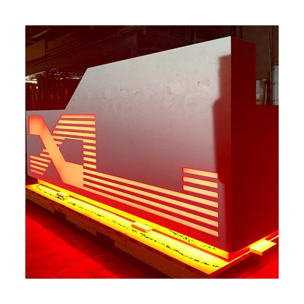 Pretty Design Corian Marble Stone Reception Desk Lighted Spa Lobby Table