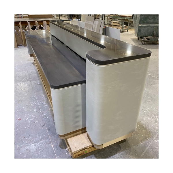 Premium Super Design Front Desk Nail Salon Solid Surface Reception Desk 