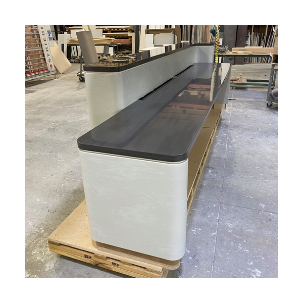 Premium Super Design Front Desk Nail Salon Solid Surface Reception Desk 