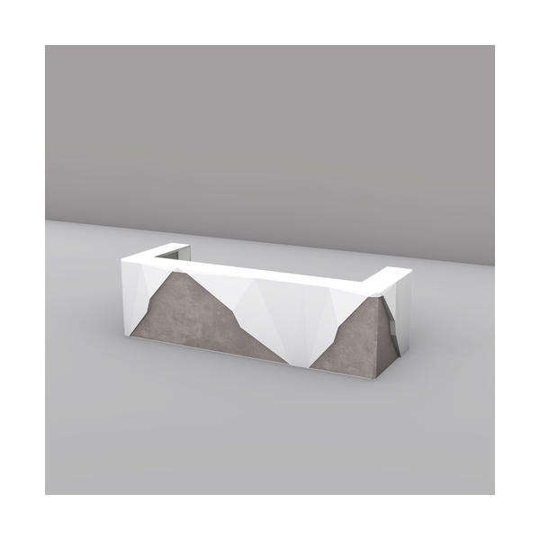 Library Corian Led Front Counter Reception Desk Unique Solid Surface Furniture