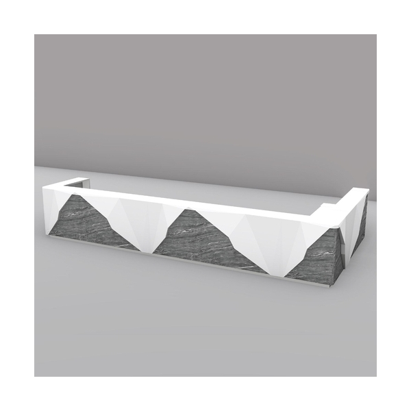 Library Corian Led Front Counter Reception Desk Unique Solid Surface Furniture