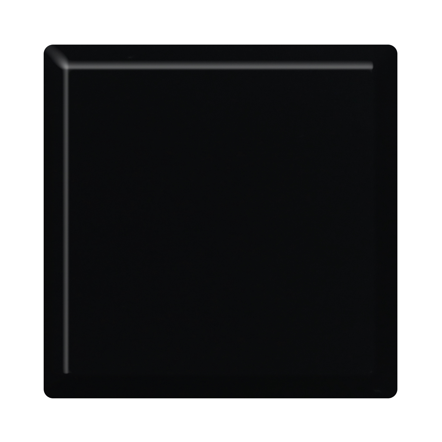 Black solid surface material sheet