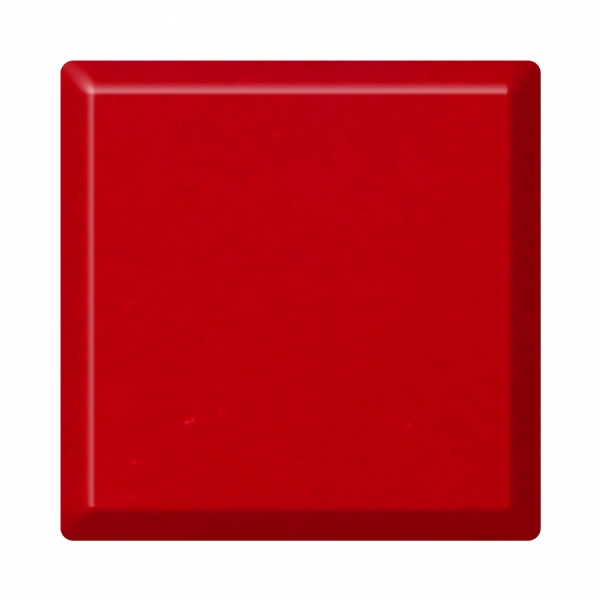 Red acrylic solid surface vanity