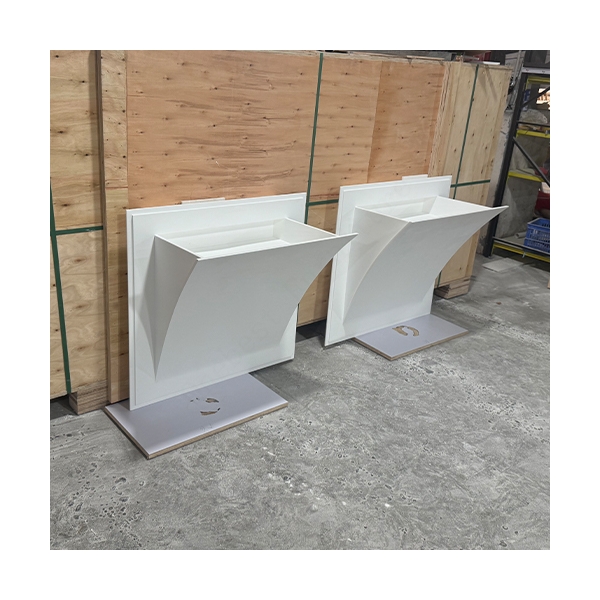 Corian Design Villa and Hotel Bathroom Sink Free Installation Wash Basin